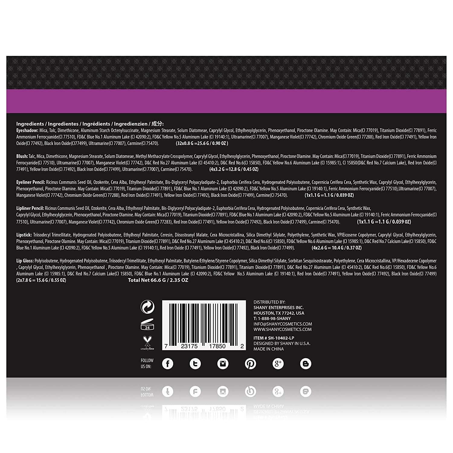 Carry All Make up Train Case with Pro Makeup Set, Beauty Brushes, Lipsticks, Eye Shadows, Blushes, Powders, and More - Reusable Cosmetics Storage Organizer - Premium Gift Packaging - Leopard