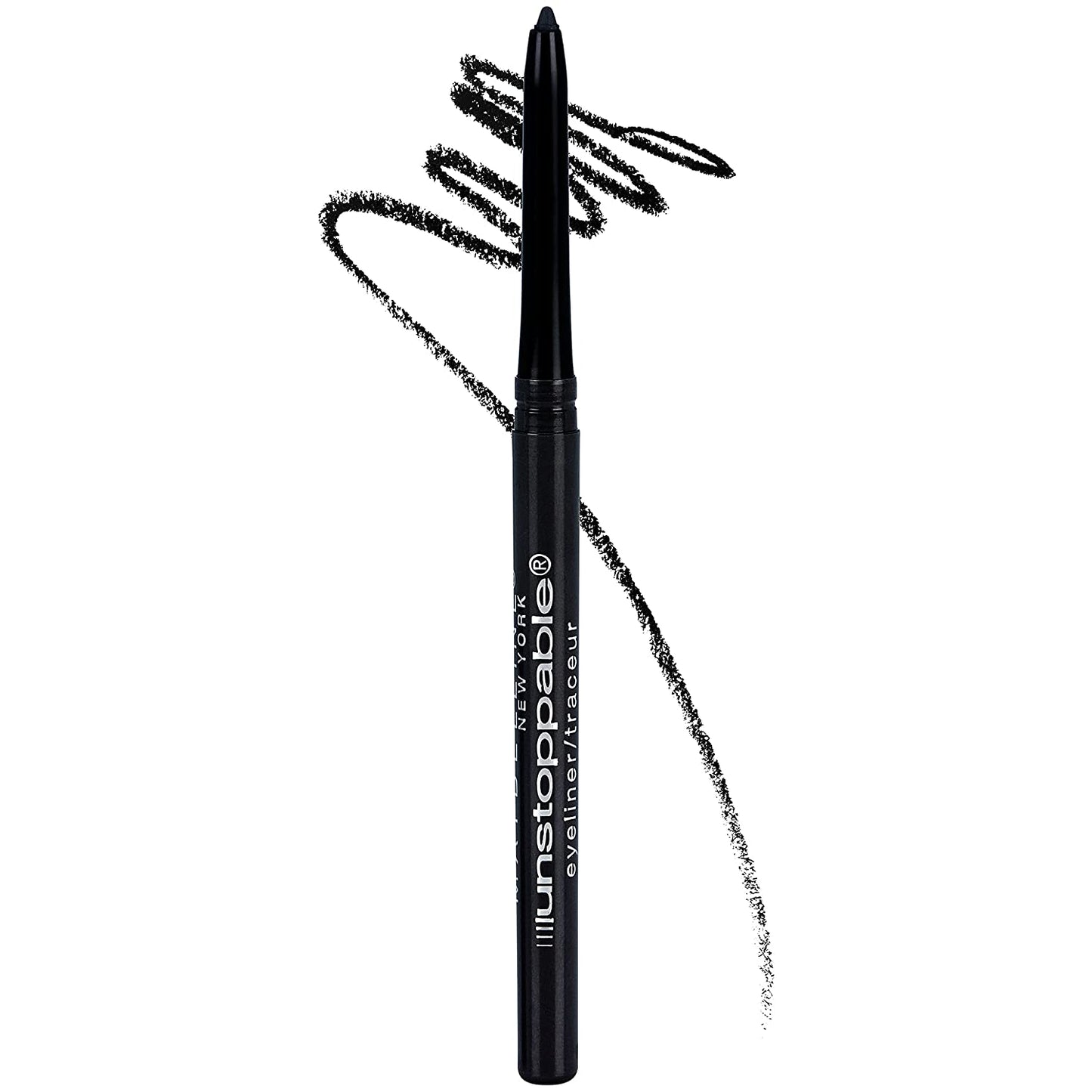 Unstoppable Waterproof Mechanical Black Eyeliner Pencil, Easy to Apply, Smooth Glide, up to 24 Hour Wear, Onyx