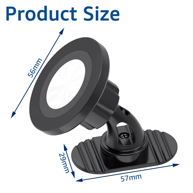 Magnetic Car Phone Holder for Magsafe Case  Car Dashboard Phone Mount 360° Rotation Magnet Mobile Phone GPS Brackets