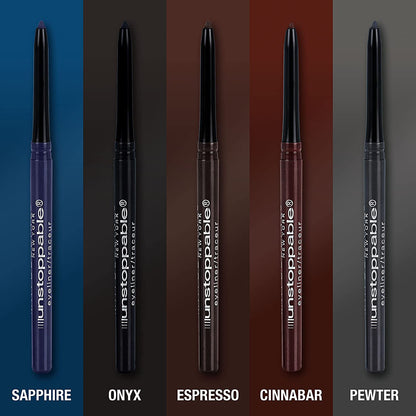 Unstoppable Waterproof Mechanical Black Eyeliner Pencil, Easy to Apply, Smooth Glide, up to 24 Hour Wear, Onyx