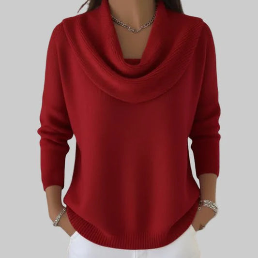 Angeline | Soft Cowl Neck Sweater