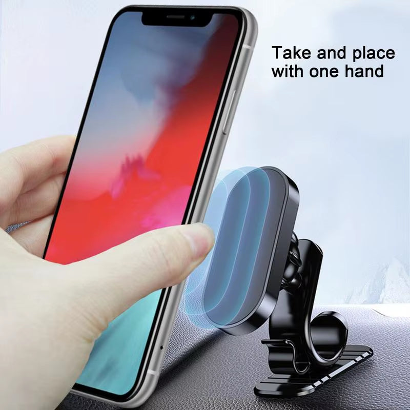 Adjustable Magnetic Car Phone Holder Magnet Mount Mobile Cell Phone Stand GPS Support for Smartphones 360 Degree Rotation