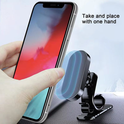 Adjustable Magnetic Car Phone Holder Magnet Mount Mobile Cell Phone Stand GPS Support for Smartphones 360 Degree Rotation