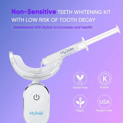 Ultimate Teeth Whitening Kit with 28 LED Light, 4X 3ML 35%CP Teeth Whitening Gel, 1X 4ML Teeth Whitening Pen, 10 Min, Remove 10 Years of Stains