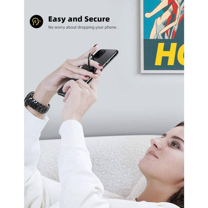 Phone Ring Holder Grip Stand 360° Rotation Finger Metal Kickstand for Magnetic Car Mount Compatible with Iphones
