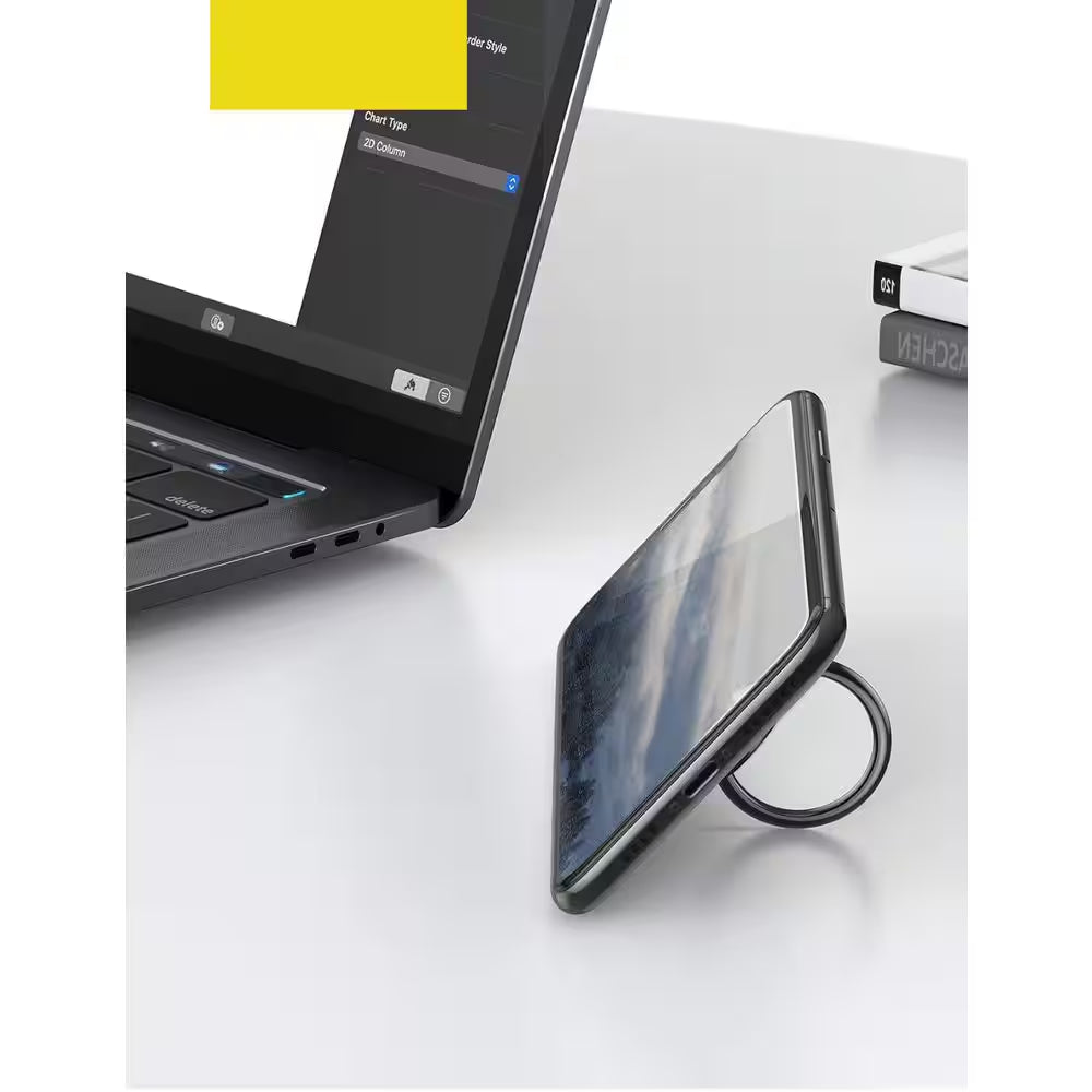 Phone Ring Holder Grip Stand 360° Rotation Finger Metal Kickstand for Magnetic Car Mount Compatible with Iphones