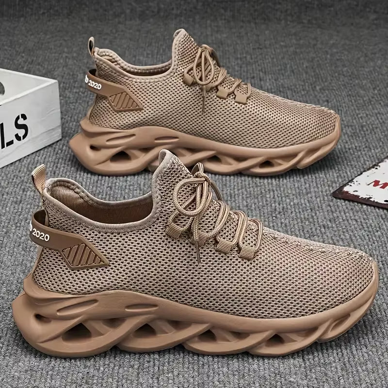 Men Casual Sport Shoes Breathable Lightweight Sneakers Outdoor Mesh Black Running Shoes Athletic Jogging Tenis Walking Shoes